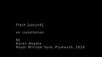 Free download Flesh[wound]; an installation, Karen Abadie video and edit with RedcoolMedia movie maker MovieStudio video editor online and AudioStudio audio editor onlin